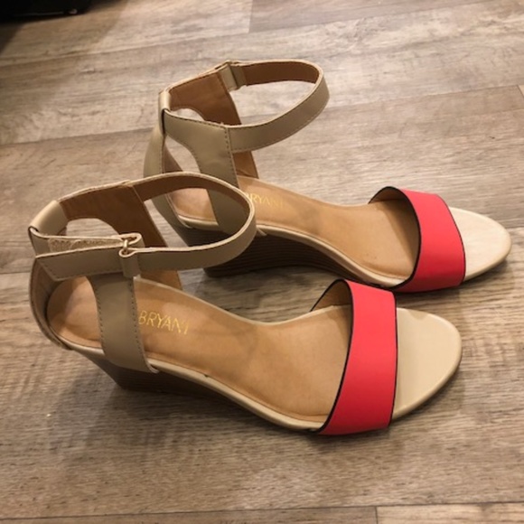 Lane Bryant Shoes - Lane Bryant Coral Wedges